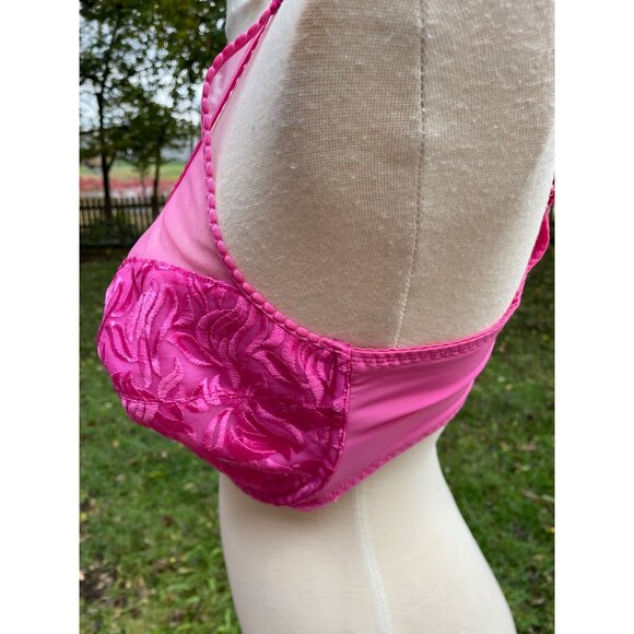 Playtex Underwire Bra Size 40DD Raspberry Embroidered - Picture 4 of 11